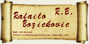 Rafailo Božičković vizit kartica